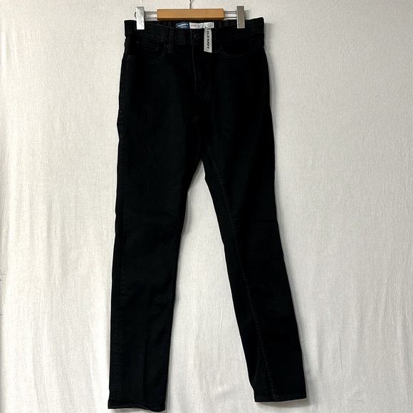 Old Navy Men’s Skinny 360° Tech Stretch Performance Black Jeans - 30. New w/Tag - Picture 3 of 7